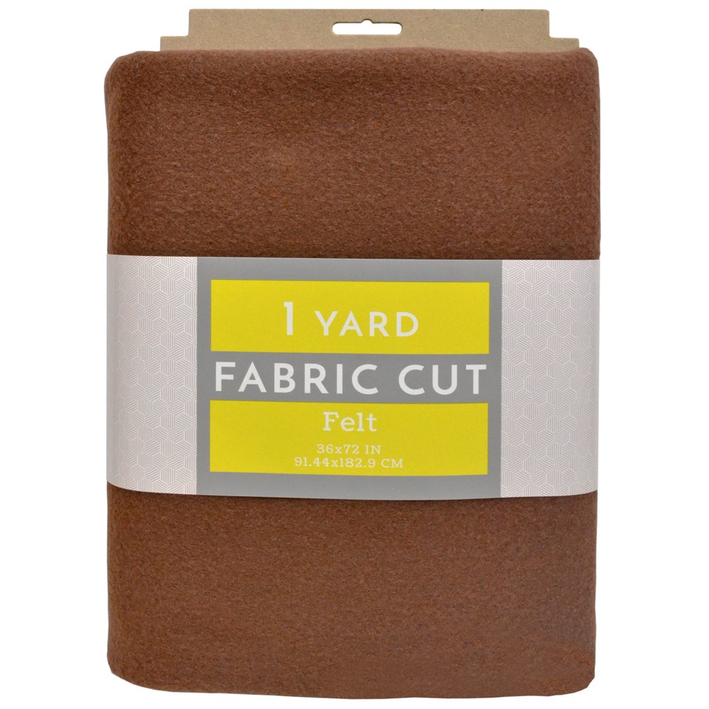 PreCut Felt 72" x 36" Walnut Fabric, 1 Each