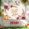 thumbnail image 4 of Fall in Love Backdrop Boho Autumn Leaves Pumpkin Bridal Shower Photography Background Burgundy Pink Rose Fall Wedding Party Decorations Banner Supplies Photo Booth Props, 4 of 4