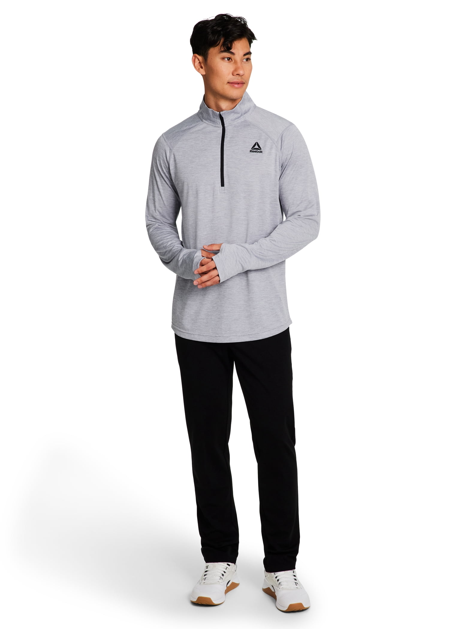 Reebok Men's and Big Men's Trail Quarter-Zip Active Pullover Shirt, Sizes XS-5XL