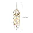 thumbnail image 3 of Crystal Suncatcher with Sun and Moon Design and Prism Pendants, 1 Piece, Gold Metal Frame, for Window Or Wall Hanging, Home Decoration, 3 of 6