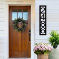 thumbnail image 1 of Stylish Address Plaques for Outside â€“ Vertical House Number, Custom Metal Address Plaques, Modern House Numbers, Street Name Address Sign, Great Housewarming Gift Idea, 1 of 4
