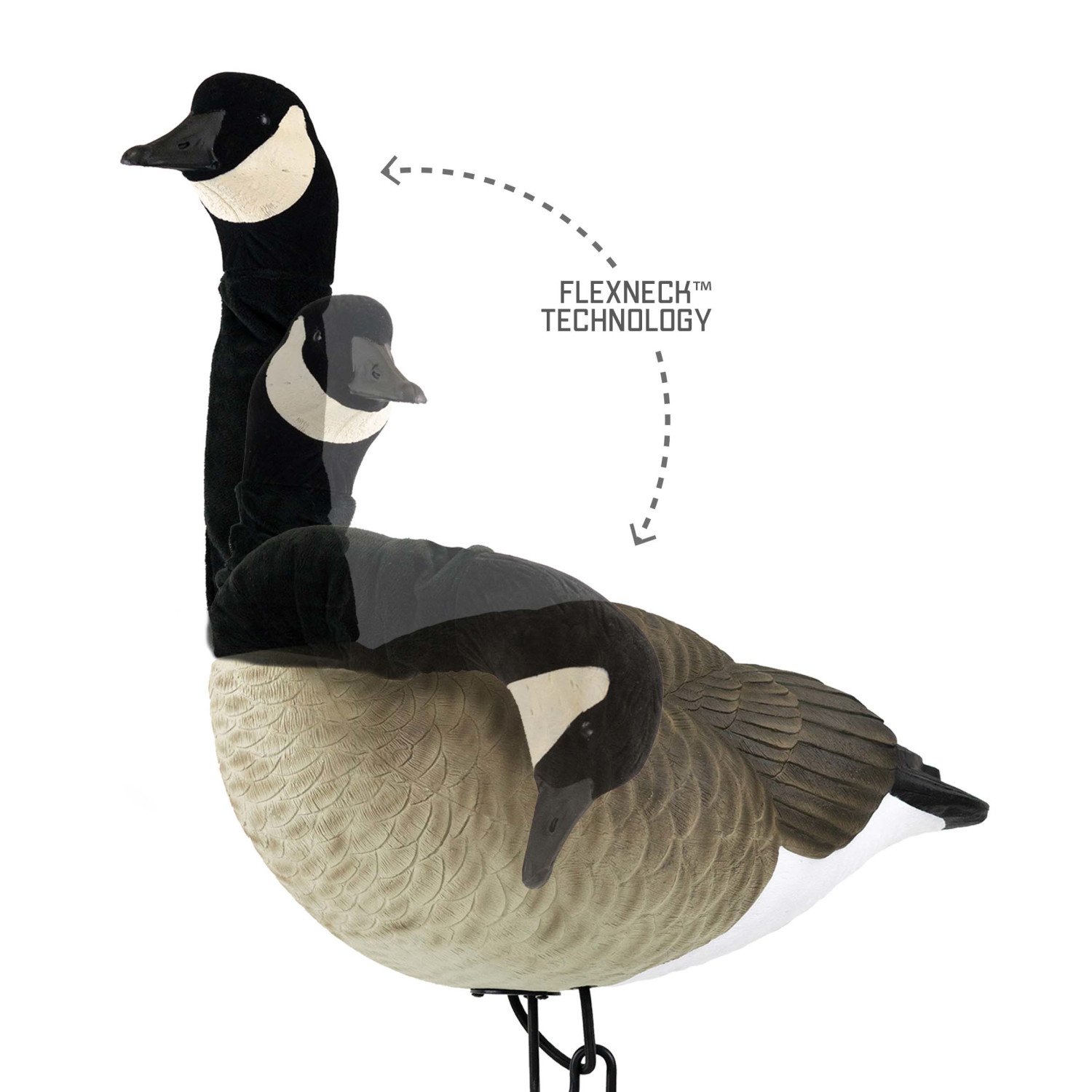 FLEXFLITE DECOYS Goose 4 Pack, Flexible Neck, Unlimited Head Positions
