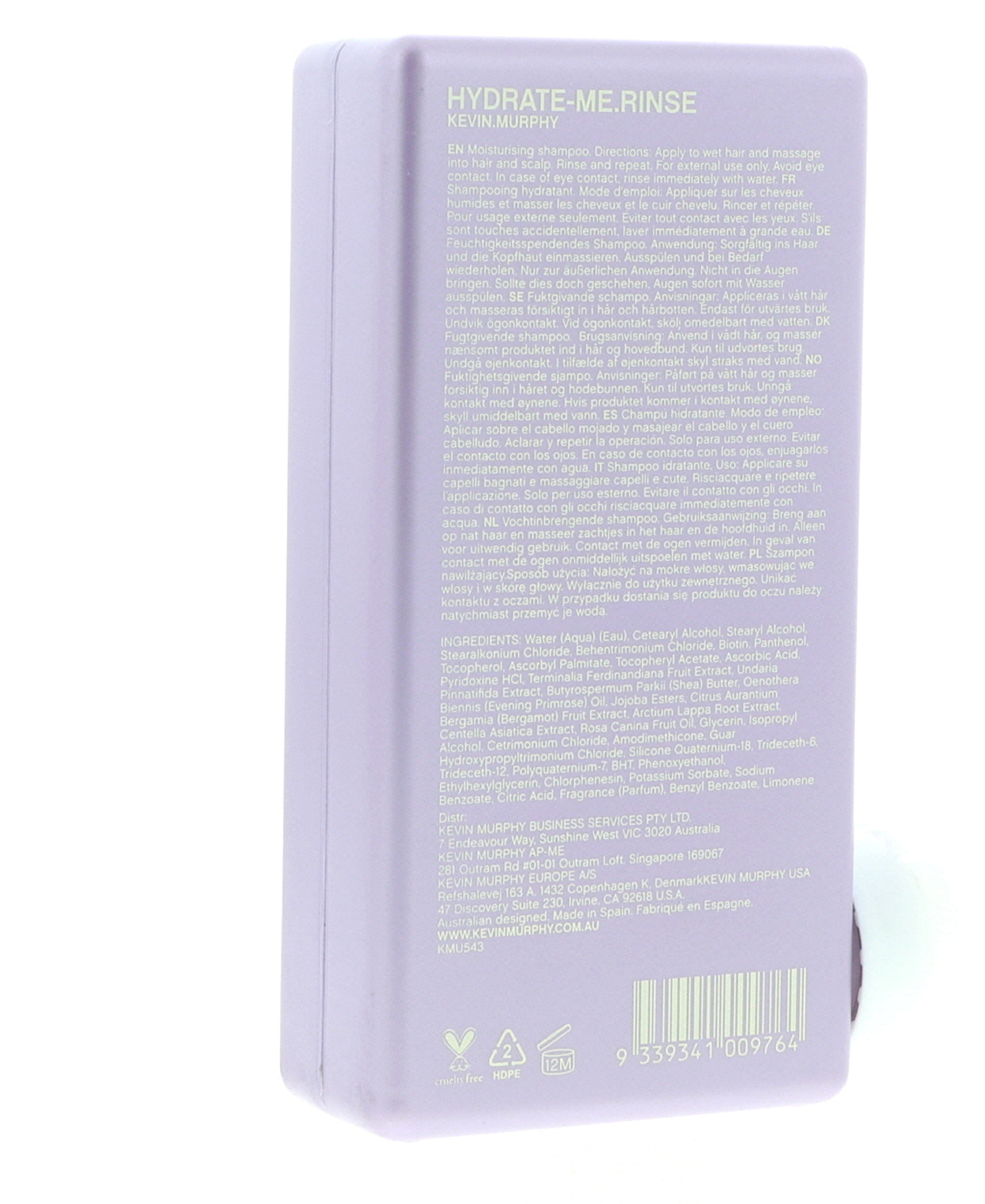 Kevin murphy hydrate-me rinse conditioner for coloured hair 250ml 8.4fl.oz  - Lyskin