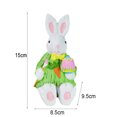 thumbnail image 1 of Conejito de Pascua Estatua Resina Artesanía Conejo Miniaturas para Niñas Niños (Verde Sit) Ehuebsd libre de BPA, 1 of 9