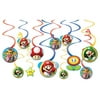 Super Mario Brothersâ„¢ Value Pack Foil Swirl Decorations 12/PK,Pack of 3