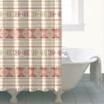 thumbnail image 4 of Waterproof Classic Bohemian Repeating Geometric Pattern Boho Shower Curtain 72x72 Inch Boho Style Polyester Unique Shower Curtain for Bathroom Hotel Home Decor with 12 Plastic Hooks, 4 of 5