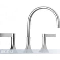 thumbnail image 2 of Just JRL-1182-N Two Handle Kitchen Widespread Faucet- Polished Nickel, 2 of 2