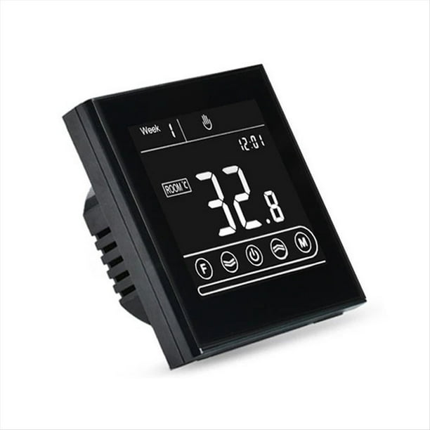 Termostato Inteligente WiFi Tuya Smart, Controlador de Temperatura para Calefacción por Suelo Radiante, Caldera Eléctrica, de Agua y de Gas, 16 A, Color Negro