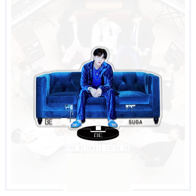 Kpop Bts Nuevo Álbum BE LED Flash Light Stand Figura JIMIN JUNG KOOK JIN V J-HOPE SUGA RM Acrílico De Doble Cara De Pie Modelo De Acción