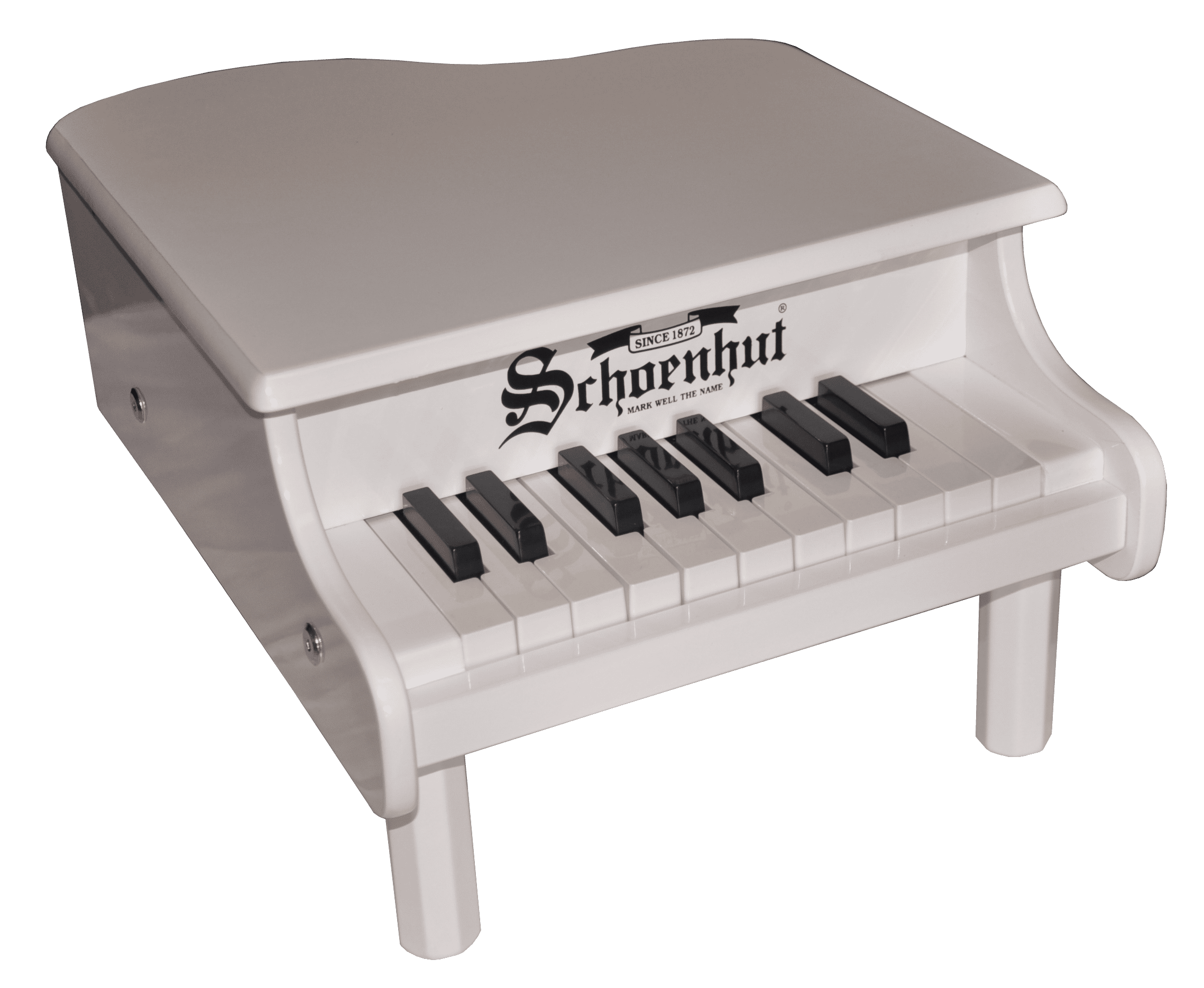 Free Fast Shipping WHITE NEW Schoenhut 18 Key Mini Grand Piano 