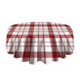 thumbnail image 5 of Christmas Round Tablecloth 70x70in(178x178cm) – Waterproof Polyester Table Cover with Full Print Design, Wrinkle Resistant & Washable for Kitchen Dining Party Decor, 5 of 6