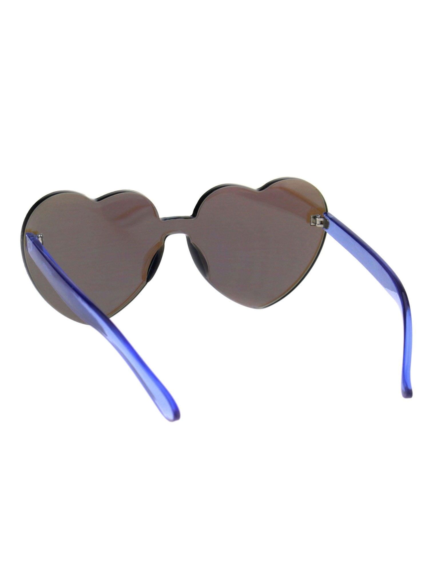 Free People Mirror Lens Heart Shaped Sunnies Womens Color Mirror Lens Panel Shield Heart Shape Retro  main image 2