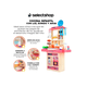 thumbnail image 2 of Cocina Infantil Juguete Niños Con Luz Sonido + 53 Accesorios, 2 of 4