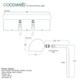 thumbnail image 4 of Cocoweb 14" Classic LED Picture Frame Light in Rose Gold with Plug-in Adapter, 4 of 4