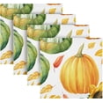 thumbnail image 2 of Coolnut Autumn Pumpkins Cloth Napkins Set of 4 Pack, Washable Soft Table Dinner Napkins 20 inch for Kitchen, Hotel, Party, Wedding Washcloth Gift, 2 of 7