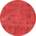 thumbnail image 1 of Ahgly Company Indoor Round Oriental Red Industrial Area Rugs, 5' Round, 1 of 4