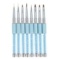 thumbnail image 1 of Miangastore Fine Paint Brush Set Blue 8Pcs 7.3x0.5x0.5In, 1 of 9