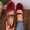 Red, variant on Ytobaz Mary Jane Shoes for women Buckle Strap Velvet Flats Round Toe Dress Shoes Office Work Wedding Travel Walking Daily Casual Footwear
