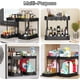 thumbnail image 5 of Organizadores Extraíbles Multiusos 2 Piezas para Debajo del Fregadero y Gabinetes - Estantes de Almacenaje Resistentes de 12.8 Pulgadas para Cocina y Baño (Negro), 5 of 5