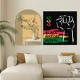 thumbnail image 6 of PYPESEEWY Welcome Home Decorations Warehouse Black History Month Anniversary Decorative Painting Single Canvas Core Frame Poster, 6 of 7