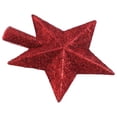 thumbnail image 4 of Mini estrella roja brillante NICEXMAS Treasures para la parte superior del árbol de Navidad, 4 of 6