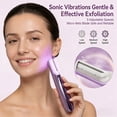 thumbnail image 3 of Sonic Dermaplaning Tool for Women, Rechargeable Dermaplane Razor for Peach Fuzz & Facial Hair,djustable Sonic Technology, Peach Fuzz & Exfoliation Removal, LED Light, 3 Speeds, 14 Refill Blades, 3 of 9