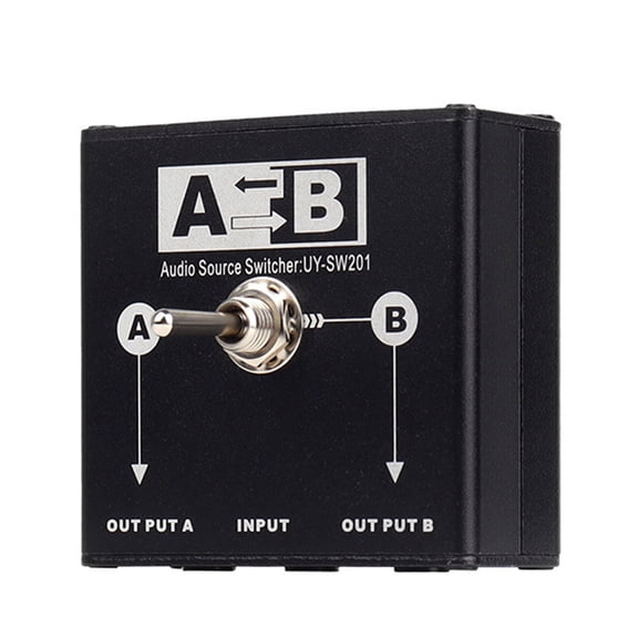 Multiple Source Sound Switcher 3.5mm Metal Switching Box For Speakers Headphones Studio Applications