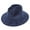 Navy, variant on Top Headwear Fashion Wide Brim Corduroy Fedora Panama Hat  - Black