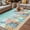 Green Teal, variant on Summer Nautical Outdoor Rug for Patio/Deck/Porch, Non-Slip Large Area Rug 3 x 5 Ft, Coastal Beach Starfish Coral Shell Blue Indoor Outdoor Rugs Washable Area Rugs, Camping Rug Carpet Runner