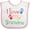 White and Pink, variant on Inktastic I Love My Grandma Boys or Girls Baby Bib
