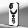 thumbnail image 2 of Case for iPhone 11 Case, Graphic Design Case for Girl Boy Soft Silicone Hard Acrylic Shock Protection Designed Case for iPhone 11 Black Fly Raven Ink Bottle Pattern, 2 of 7