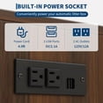 thumbnail image 4 of Large Cat Litter Box Cabinet with Built-in Power Outlet Dog-Proof Shelf Fits Most Self-Cleaning Litter Boxes 5Ft Cord, 4 of 7