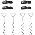 thumbnail image 1 of Heavy Duty Trampoline Anchor Kit- Set of 4,Ground Anchor Wind Stakes with Rope Universal Trampoline Tie Downs with Ground Stakes, 1 of 4