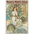 thumbnail image 3 of Alphonse Mucha 14x18 Black Modern Framed Museum Art Print Titled - Monaco Monte Carlo (1896), 3 of 5