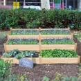 thumbnail image 3 of Yaheetech Raised Garden Bed Kit - Wooden Elevated Planter Garden Box for Vegetable/Flower/Herb Outdoor Solid Wood 2x8ft, 3 of 11