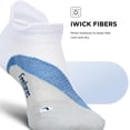 thumbnail image 5 of Feetures Elite Light Cushion No Show Tab Ankle Socks - Sport Sock with Targeted Compression - White Tide , Large (1 Pair), 5 of 7