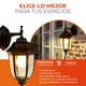 thumbnail image 4 of Tecnolite - Lámpara de Pared para Iluminación Exterior Salermo, Farol Vintage Arbotante para Jardín o Patio, Estructura Metálica, Resistente a la Interperie, 4 of 9