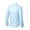 Sky Blue, variant on Breezora Men's Business Shirts Casual Solid Color Dress Shirt Stylish Lapel Long Sleeve Button Up Top for Office and Formal Occasions L Size Army Green