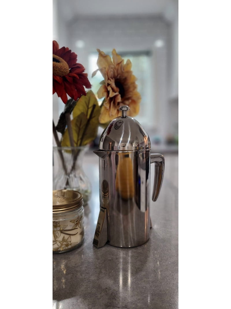 Francois et Mimi, French Coffee Press, 34 oz, Stainless Steel