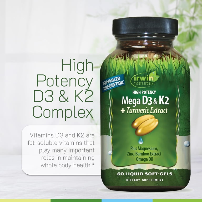 Walmart High Potency D3 & K2 Complex for Bone Health, Immune