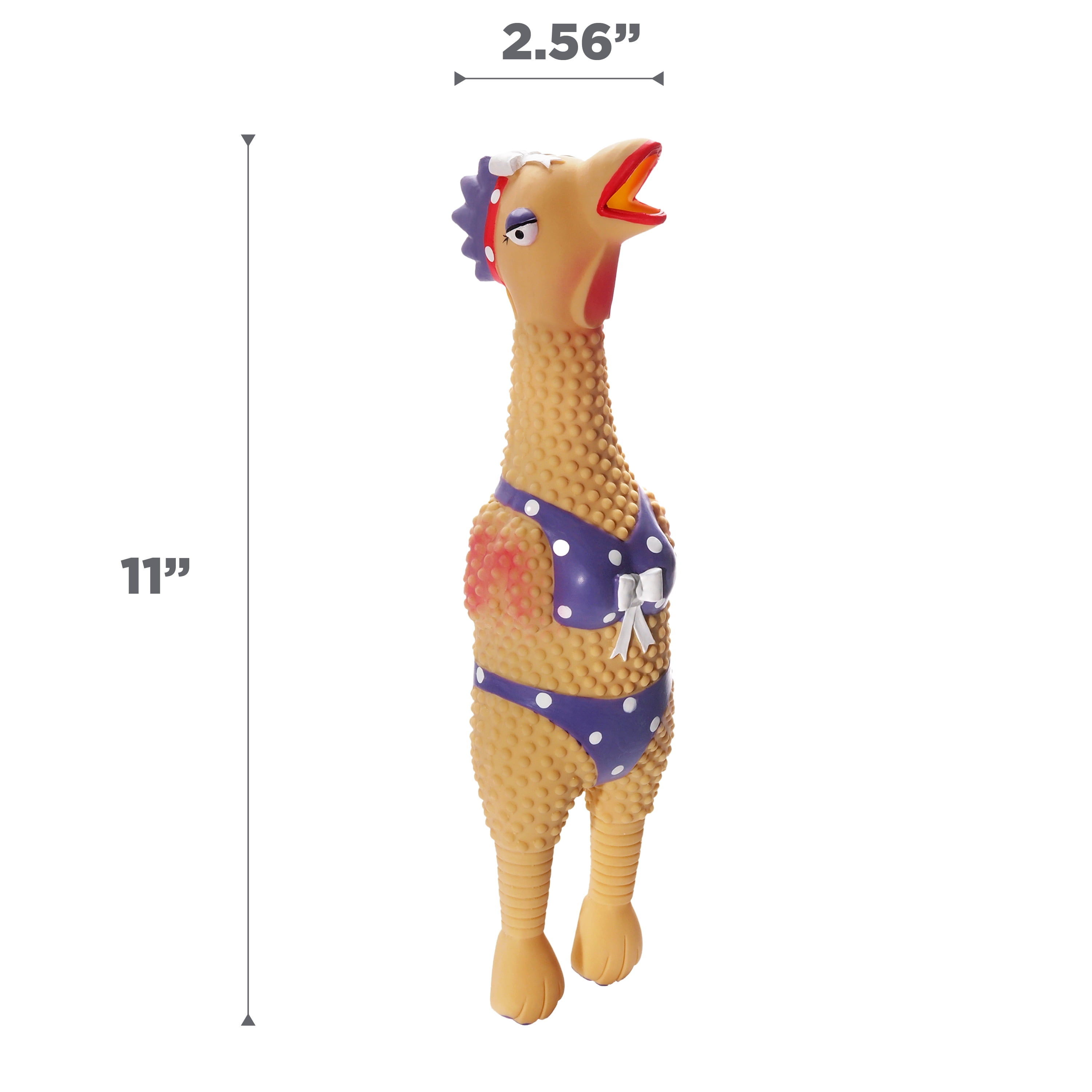 Outward Hound Dog Toy Large Squawkers Henrietta Latex Squeaky