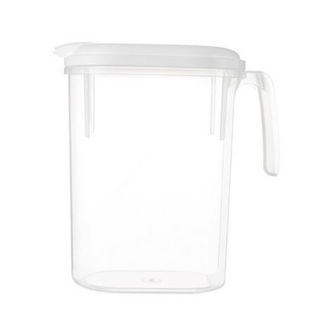 

1pc Household Large Capacity Water Bottle Beverage Kettle Juice Pot (White)
