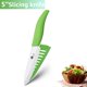 thumbnail image 1 of Juego de cuchillos de cerámica Cuchillos de cocina 3 4 5 6 pulgadas Cuchillo de chef + pelador con soporte Hoja de zirconia blanca Mango multicolor Tan Jianjun unisex, 1 of 2
