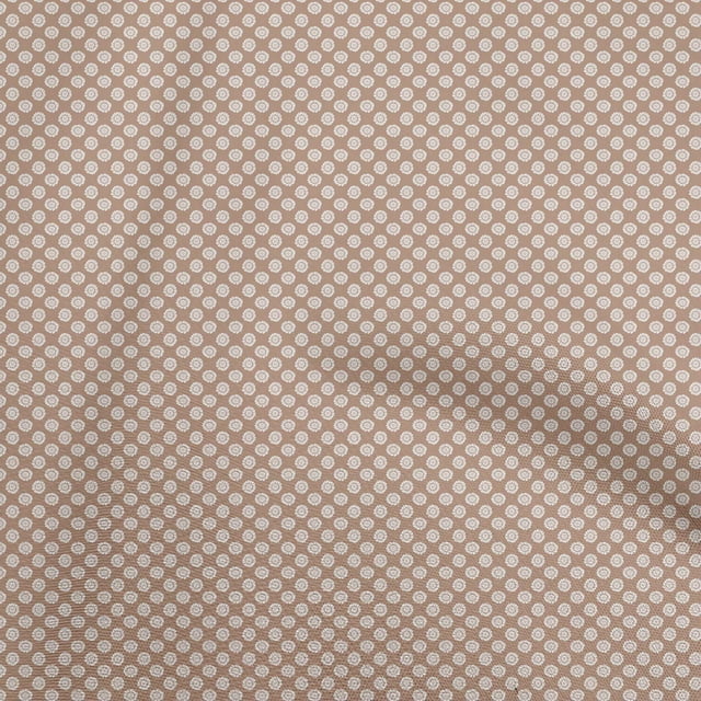 oneOone Tissu Polyester Spandex Brun Clair Matériel de Robe Florale Tissu Imprimé Tissu au Mètre 56 Pouces de Large