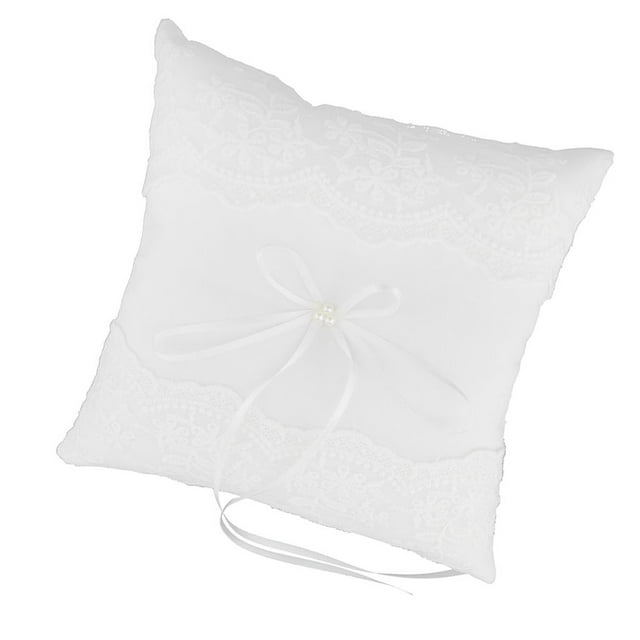 Cojín para boda, de flores, para , Blanco, como se describe