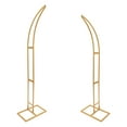 thumbnail image 4 of 2 PCS Modern Golden Wedding Arched Bracket Steel Tube for Ceremony and Party, 4 of 18