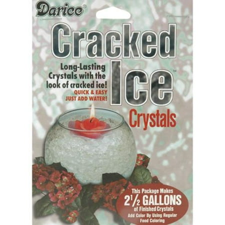 Darice Cracked Easy-clean, Easy-dry and Reusable Ice Crystals-Clear ... Darice Cracked Easy-clean, Easy-dry and Reusable Ice Crystals-Clear ...