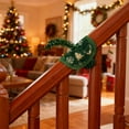 thumbnail image 6 of 8Pcs Railing Protection Christmas Garland Ties, Decorative Banister Garlands Hanger, Adjustable Banister Protective Padded Faux Pine Stems Garland Ties for Staircase Wreath Home Holiday Decor, 6 of 7