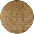 thumbnail image 1 of Ahgly Company Indoor Round Mid-Century Modern Dark Bisque Brown Oriental Area Rugs, 6' Round, 1 of 6