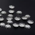 thumbnail image 4 of MERIGLARE 100 Pieces 16mm Hollow Flower End Bead Caps for Jewelry Making Plated, 4 of 6